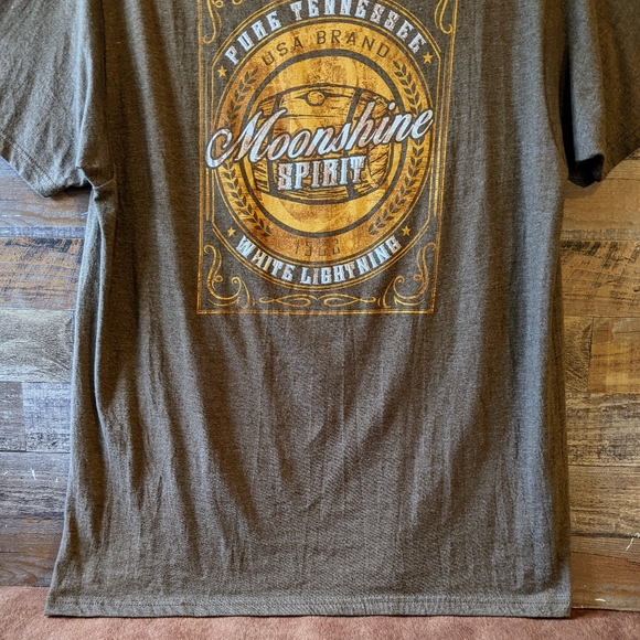 Moonshine Spirit by Brad Paisley Heathered Light Brown Tee - Picture 5 of 15